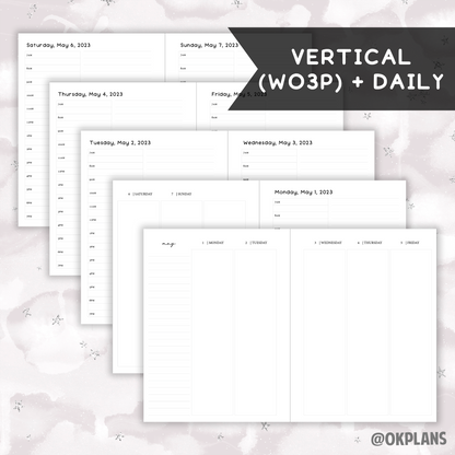 *DATED* B6 Hybrid Coiled Planner - Pick Weekly Option