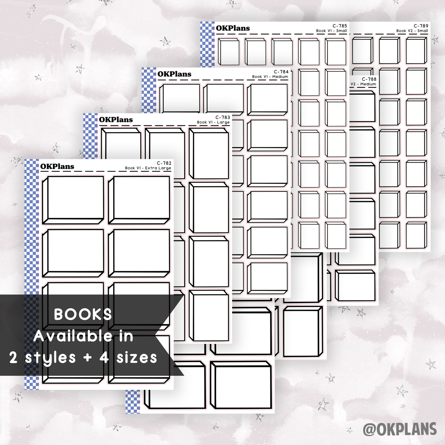 Book // Pick your Style and Size // Functional