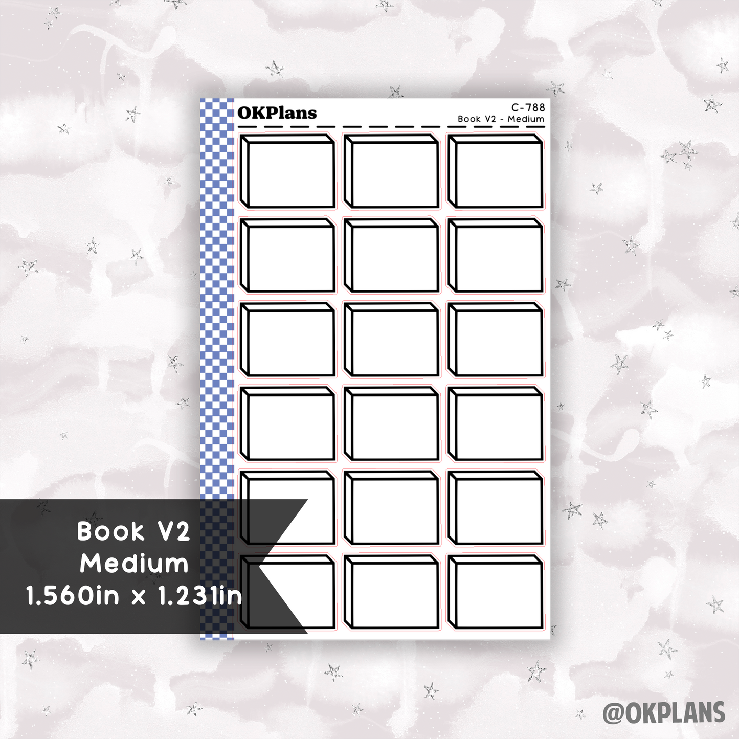 Book V2 - Medium // Printable // C-788 // Functional