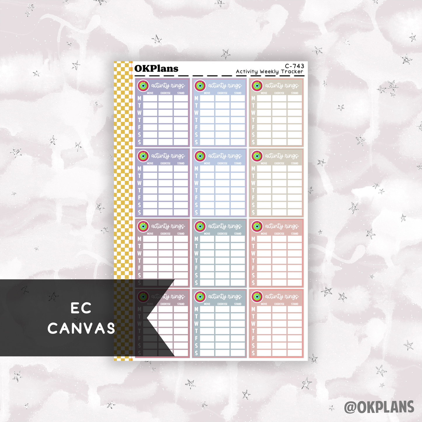 Activity Weekly Tracker // Multicolor Functional