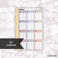 Activity Weekly Tracker // Printable // C-743 // EC Canvas // Multicolor Functional