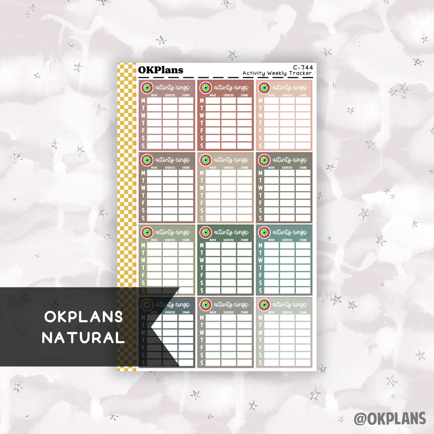 Activity Weekly Tracker // Multicolor Functional