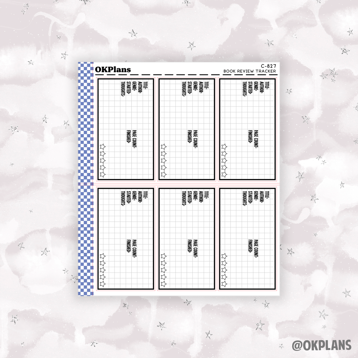 Book Review Tracker // Printable // C-827 // Functional