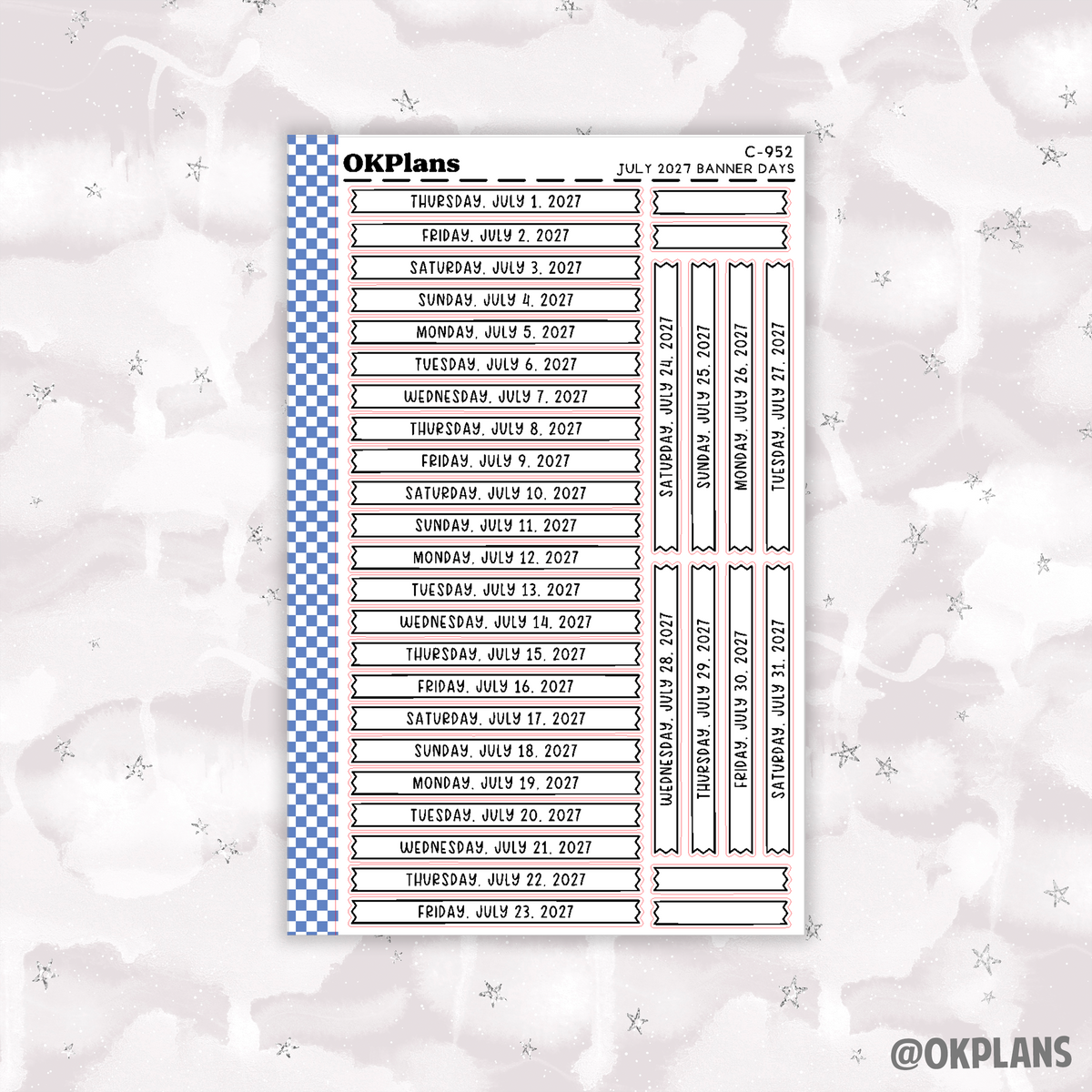 2027 Banner Days // Functional