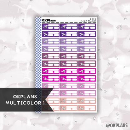 Flight Tracker // Printable // Multicolor Functional