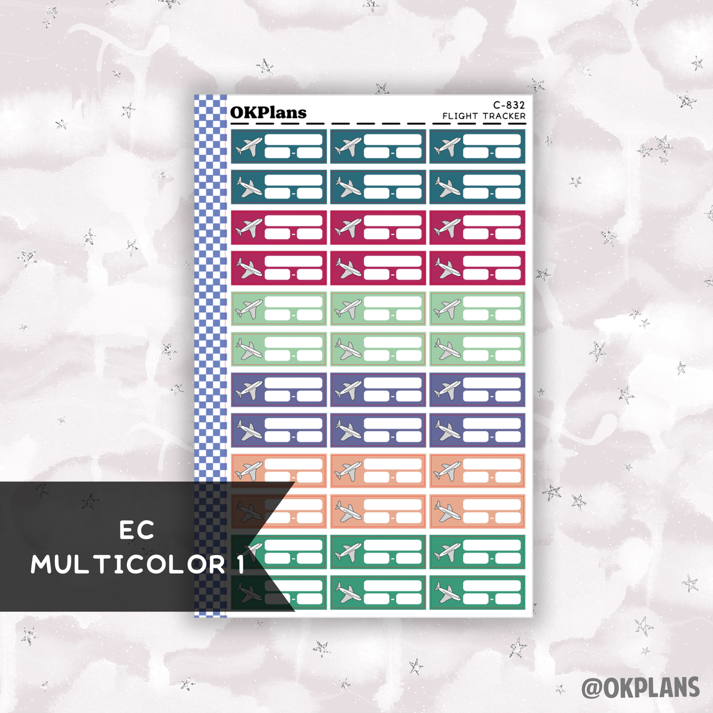 Flight Tracker // Printable // Multicolor Functional