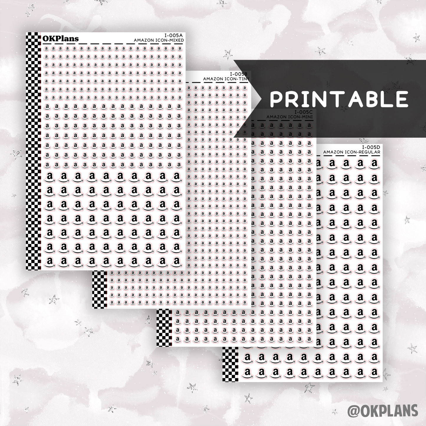 Amazon // Printable // I-005 // Icons