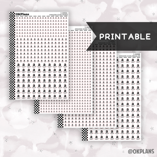 Amazon // Printable // I-005 // Icons