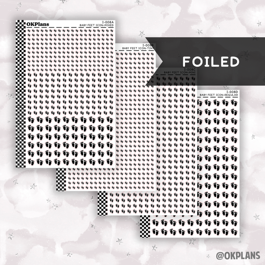 Baby Feet // I-008 // Foiled Icons