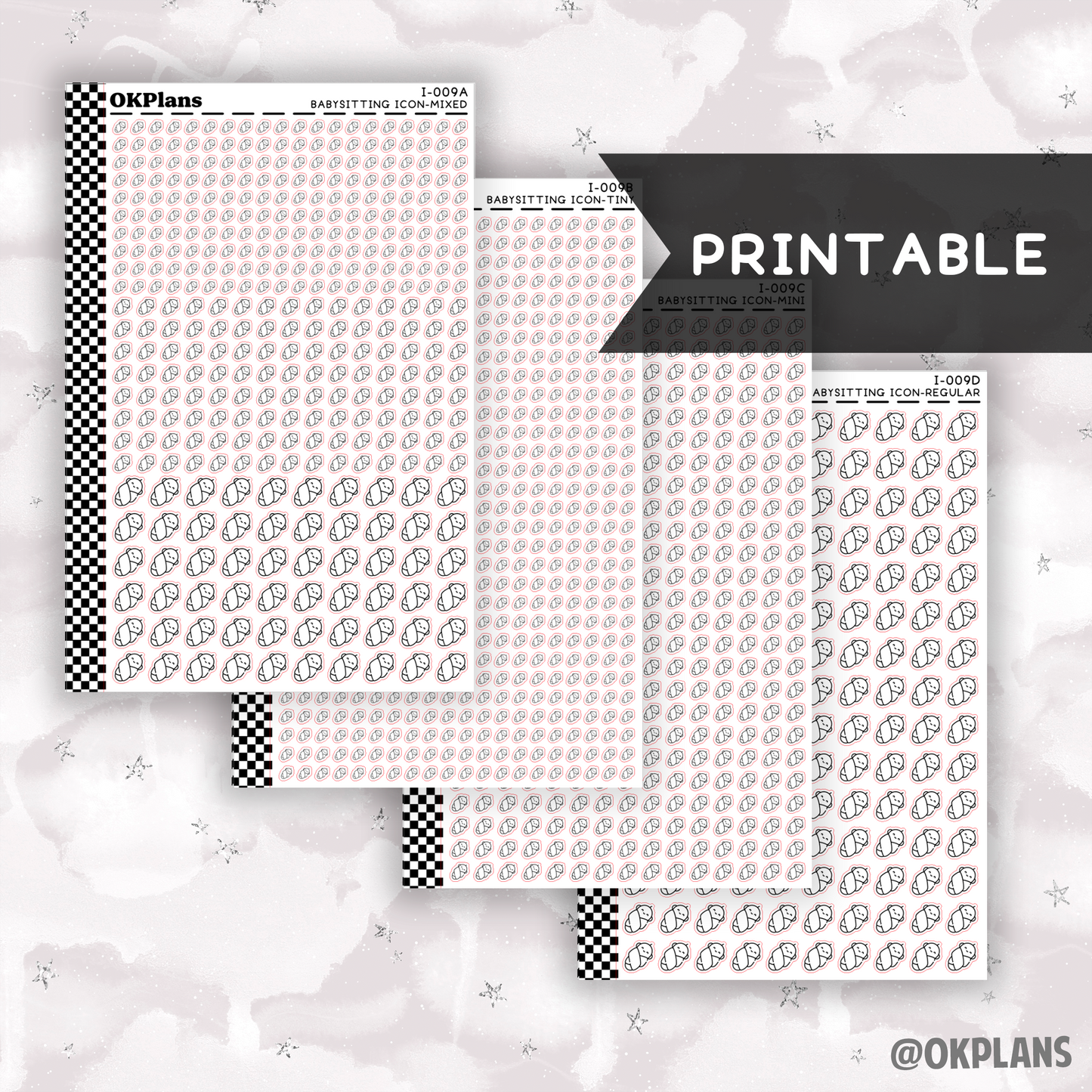 Babysitting // Printable // I-009 // Icons