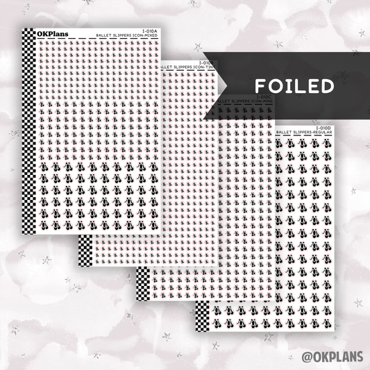 Ballet Slippers // I-010 // Foiled Icons
