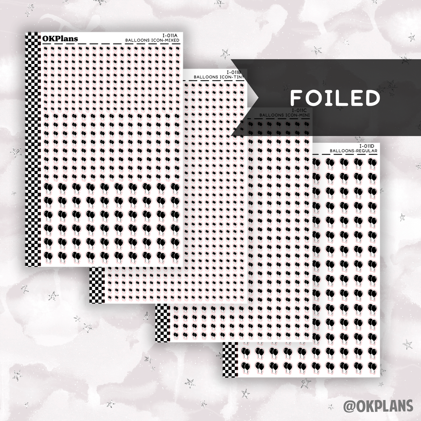 Balloons // I-011 // Foiled Icons