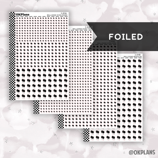 Balloons // I-011 // Foiled Icons