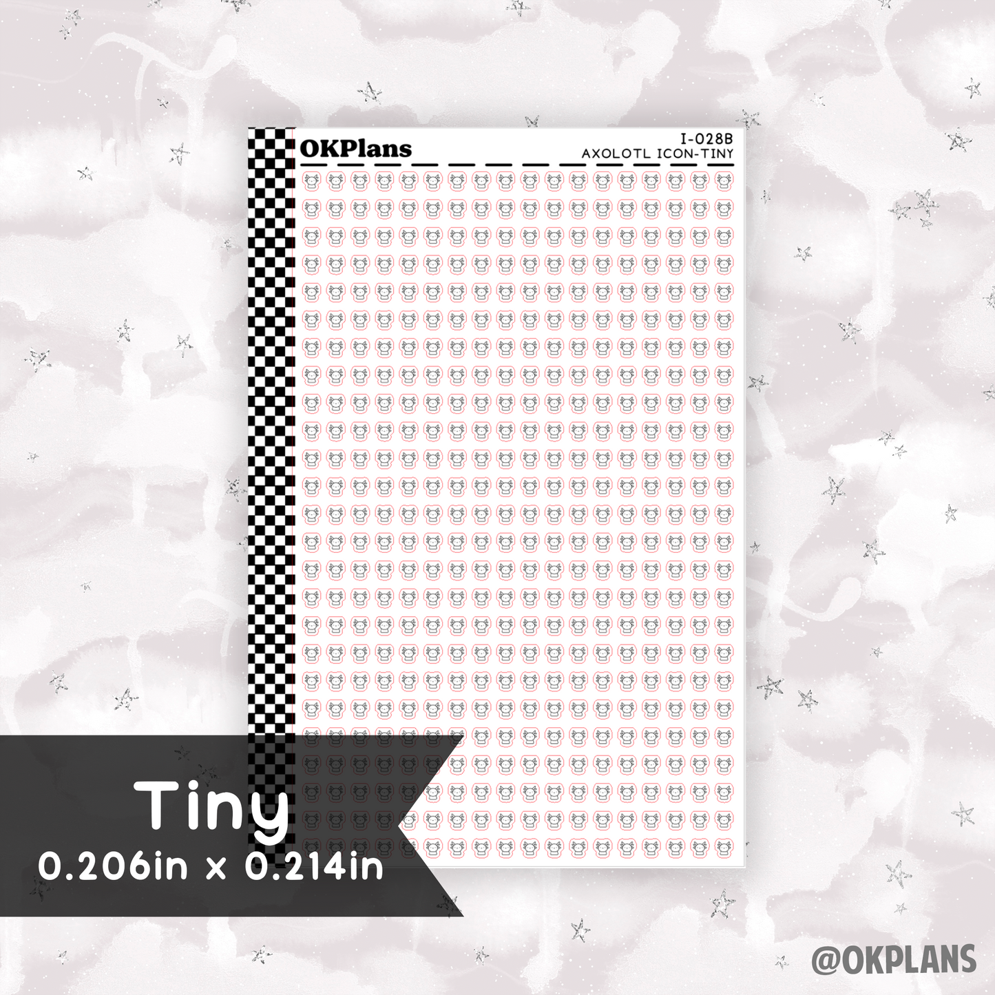 Axolotl // Printable // I-028 // Icons
