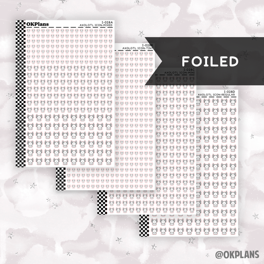 Axolotl // I-028 // Foiled Icons