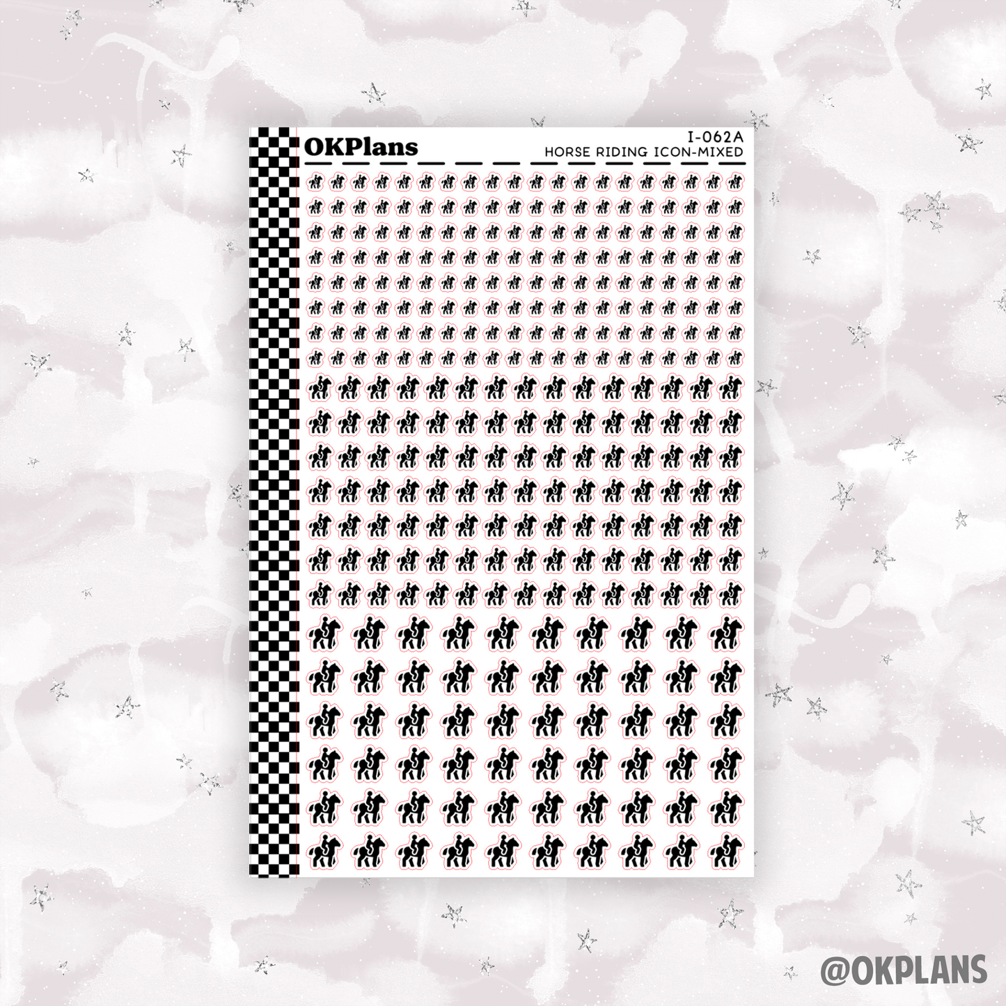 Horse Riding // I-062 // Foiled Icons