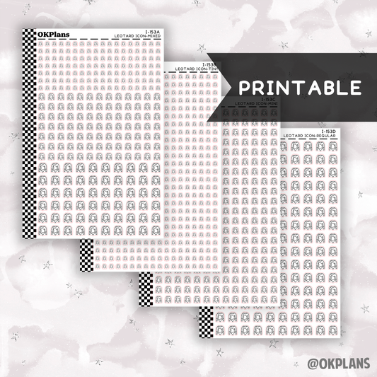 Leotard // Printable // I-153 // Icons