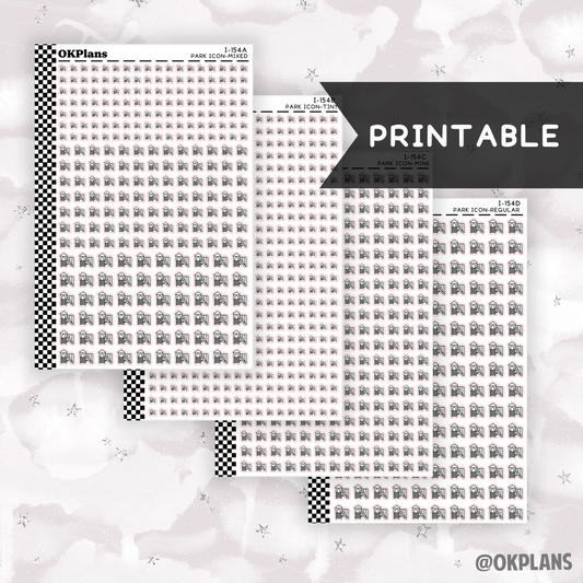 Park // Printable // I-154 // Icons