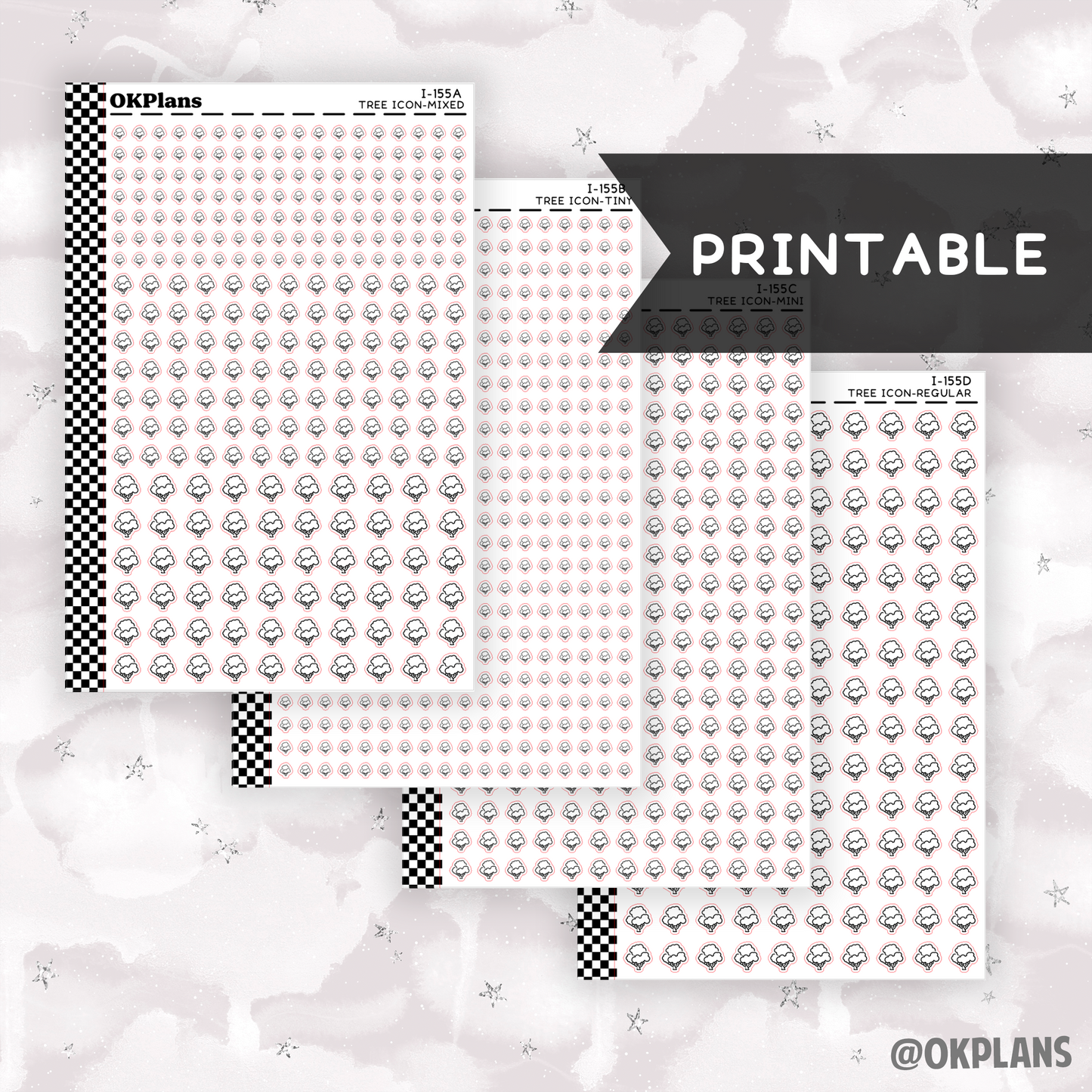Tree // Printable // I-155 // Icons