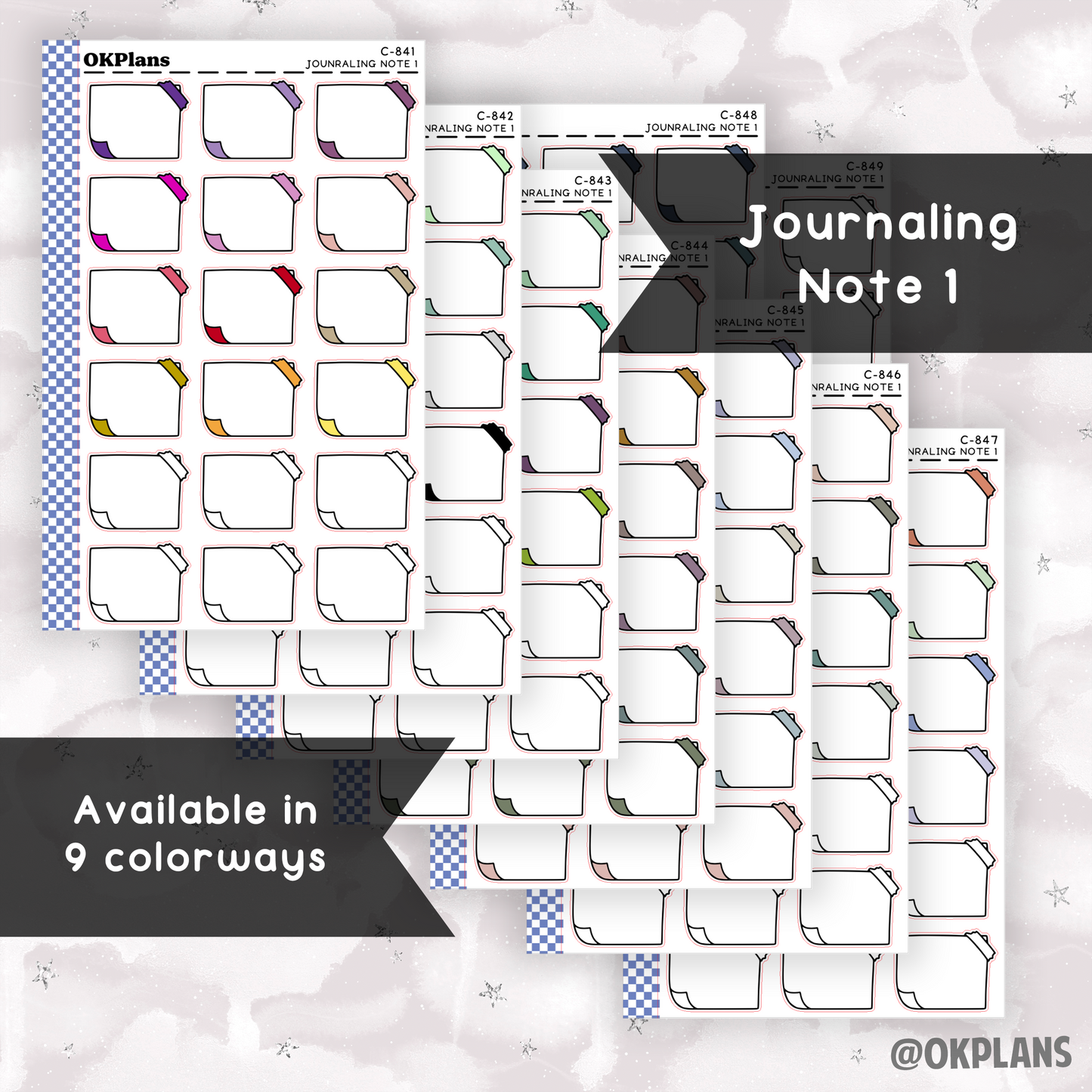 Journaling Note 1 // Multicolor Functional