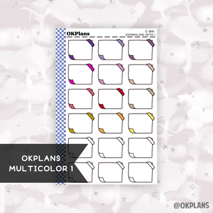 Journaling Note 1 // Printable // Multicolor Functional
