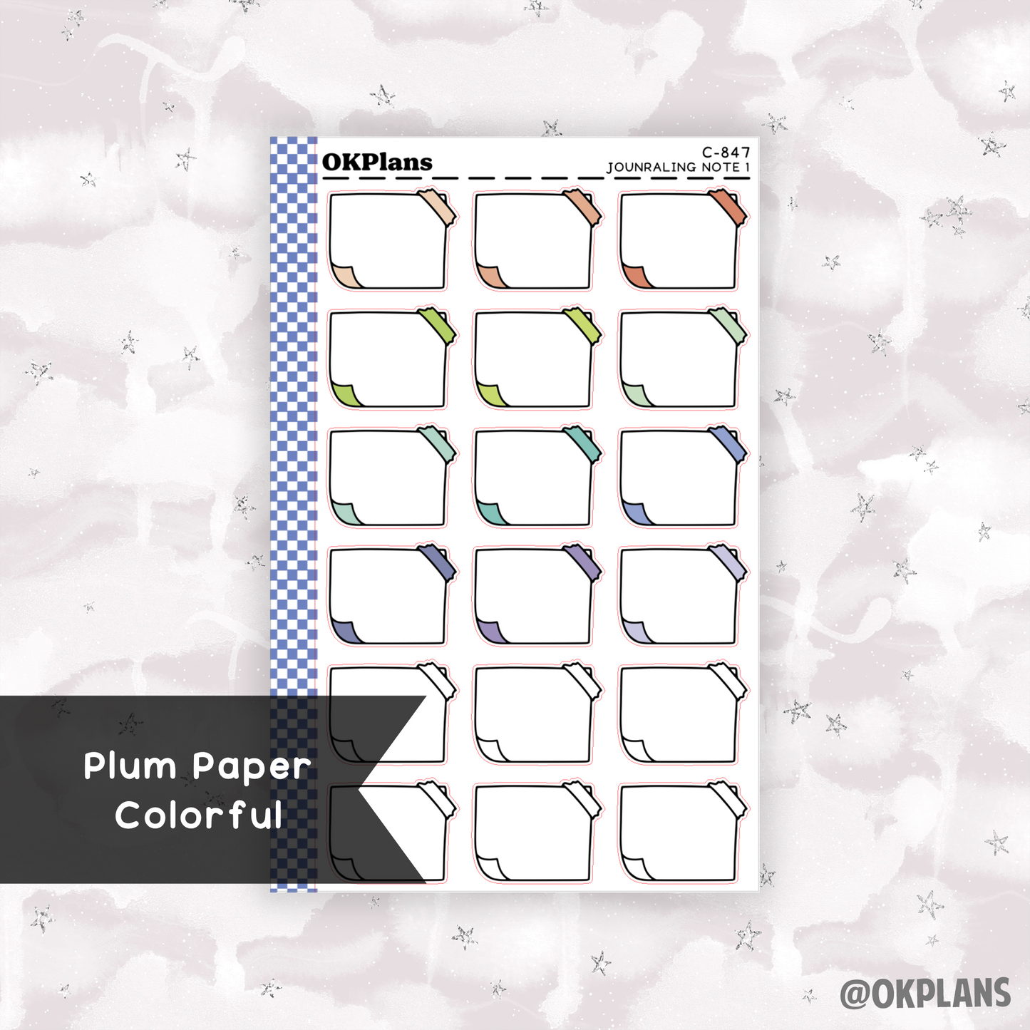 Journaling Note 1 // Printable // Multicolor Functional