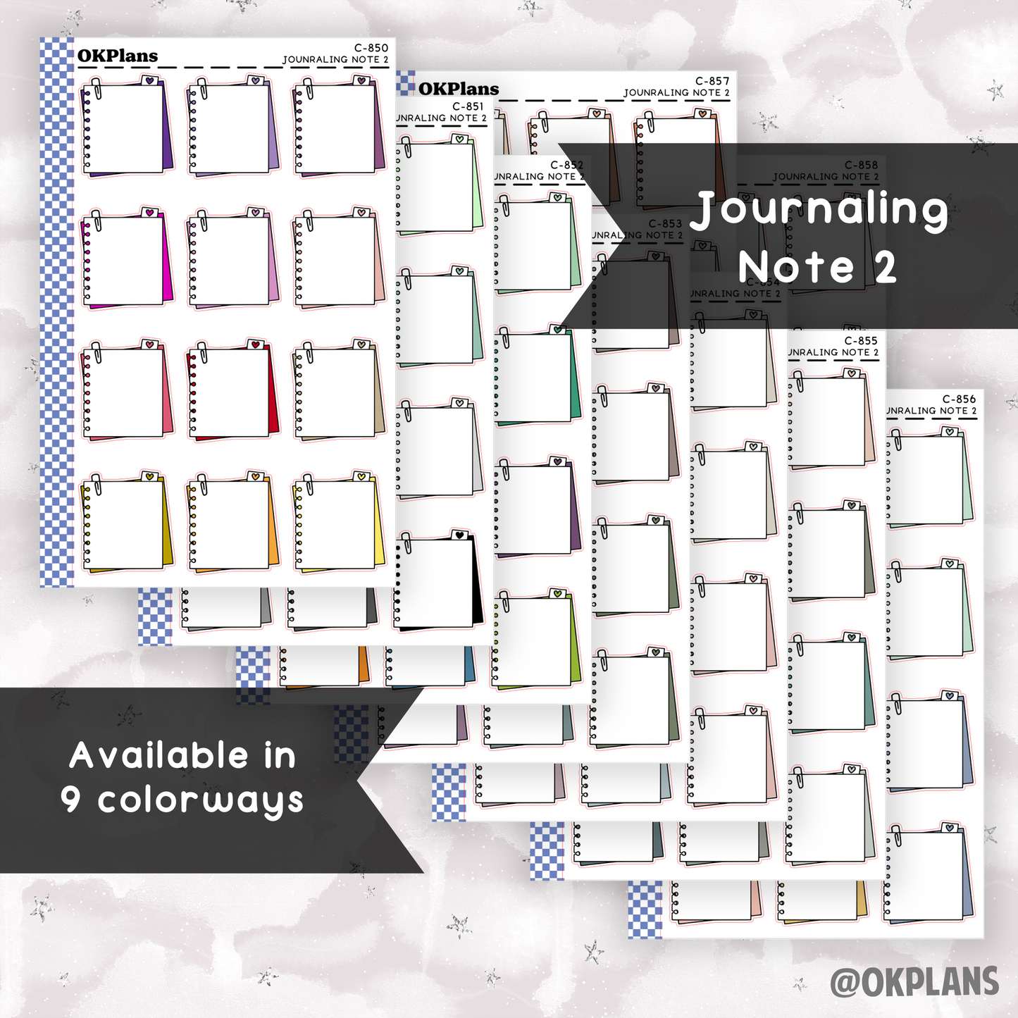 Journaling Note 2 // Multicolor Functional