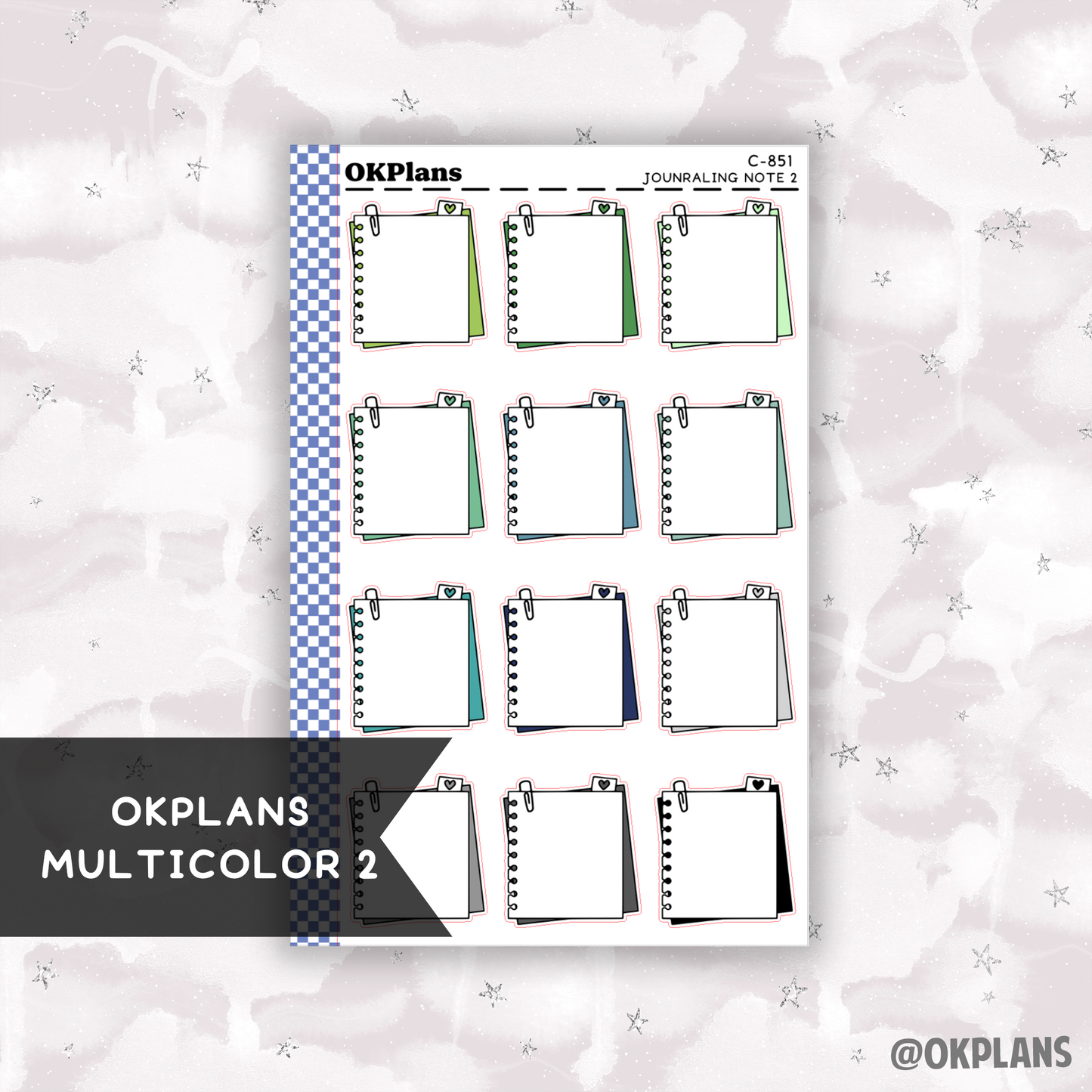 Journaling Note 2 // Printable // Multicolor Functional