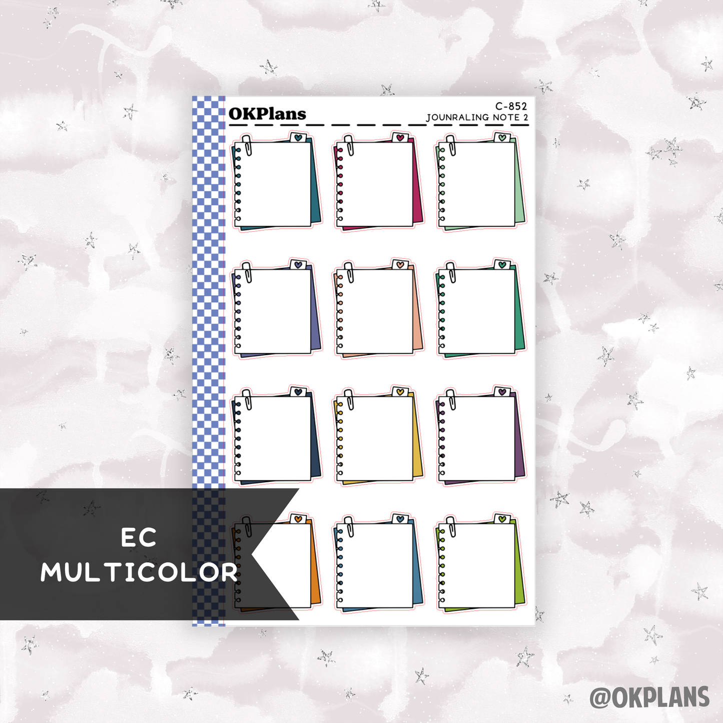 Journaling Note 2 // Printable // Multicolor Functional