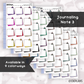 Journaling Note 3 // Printable // Multicolor Functional