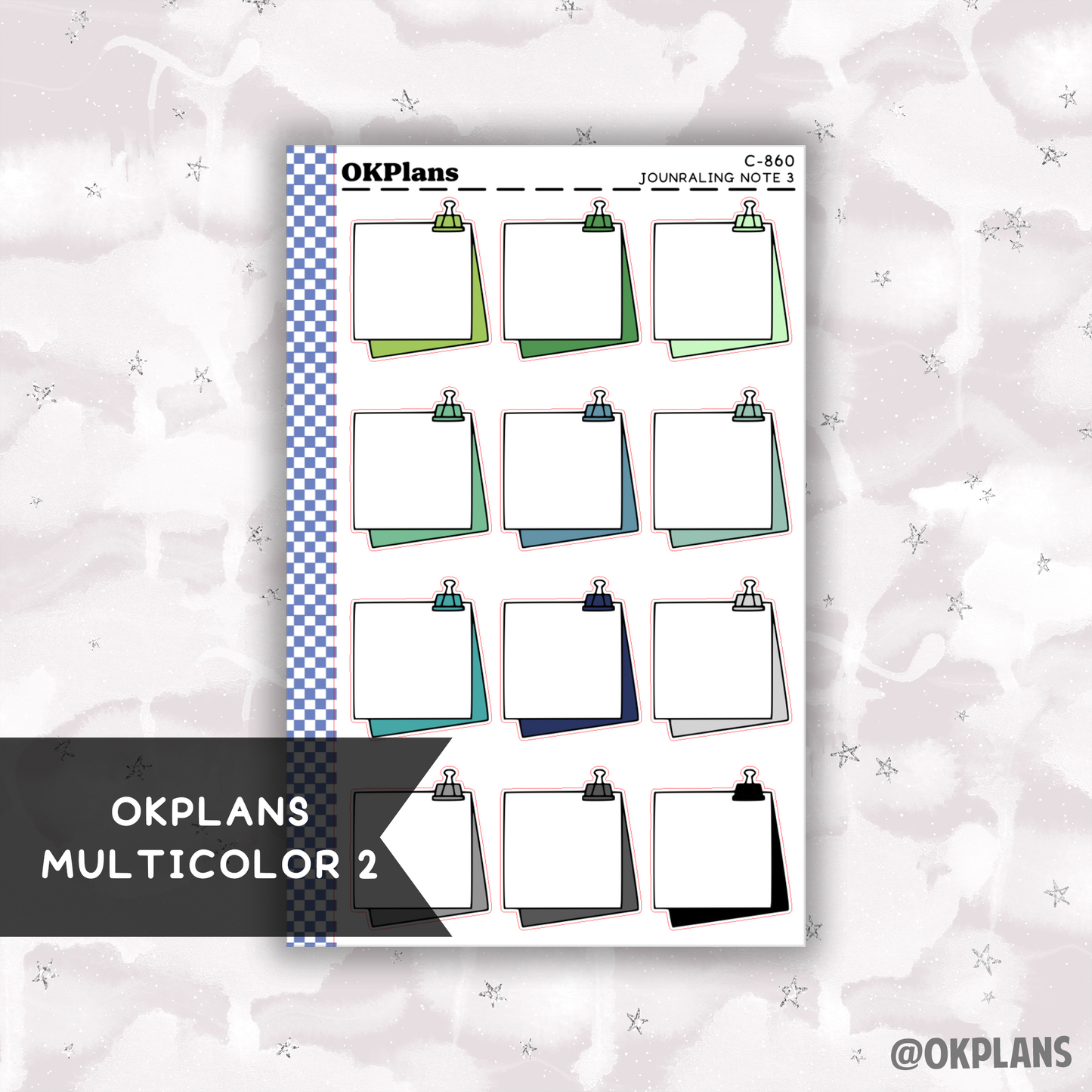 Journaling Note 3 // Printable // Multicolor Functional