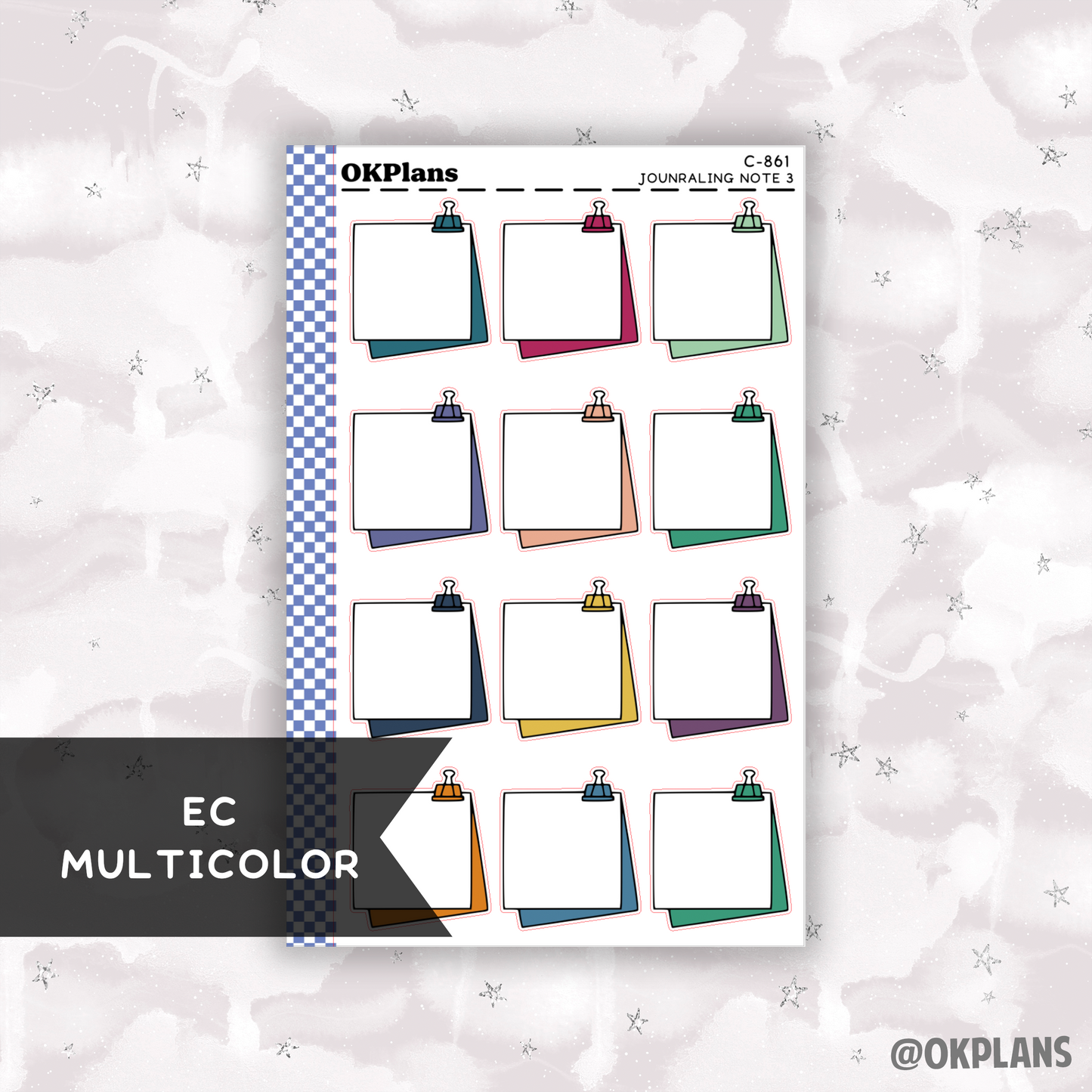 Journaling Note 3 // Printable // Multicolor Functional