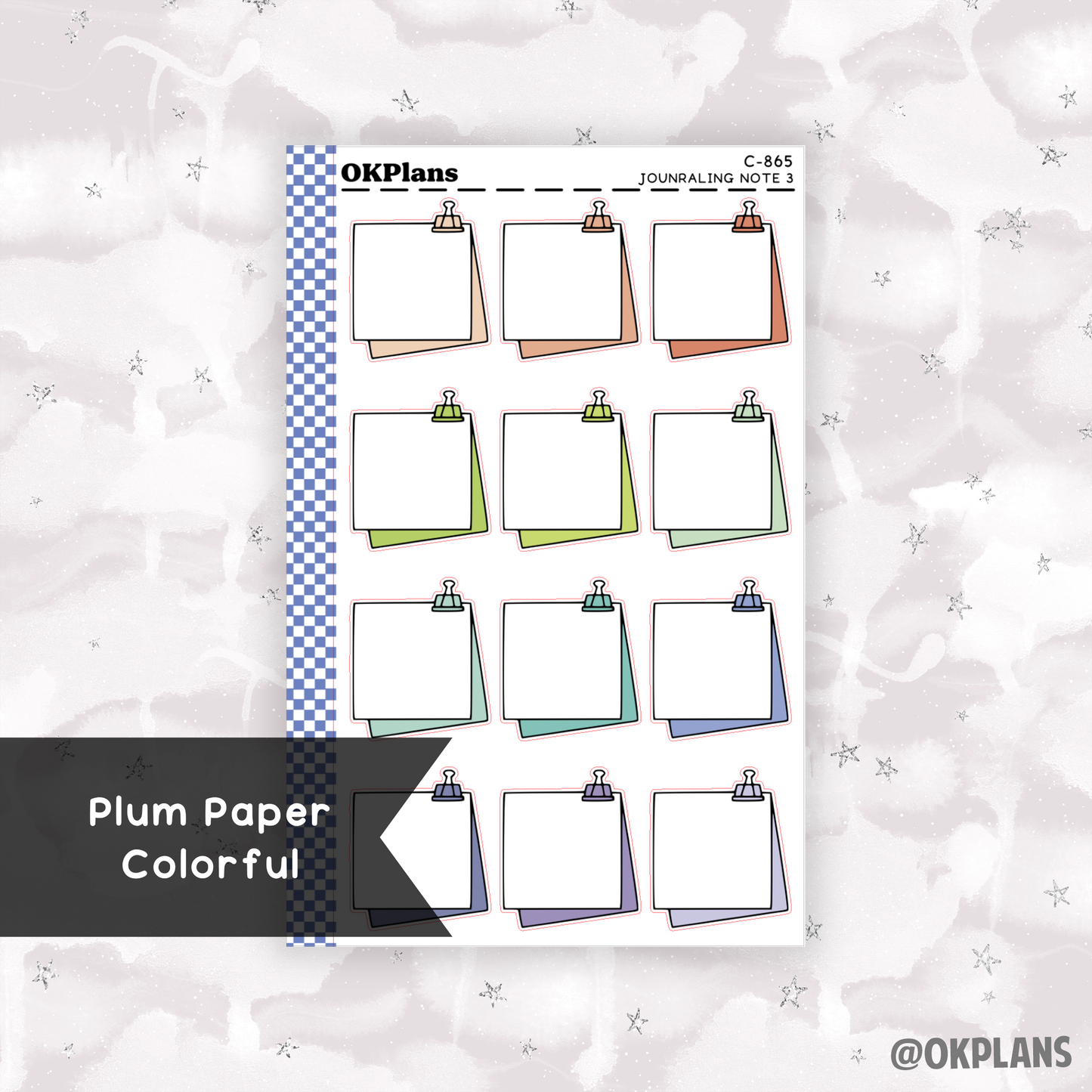 Journaling Note 3 // Printable // Multicolor Functional