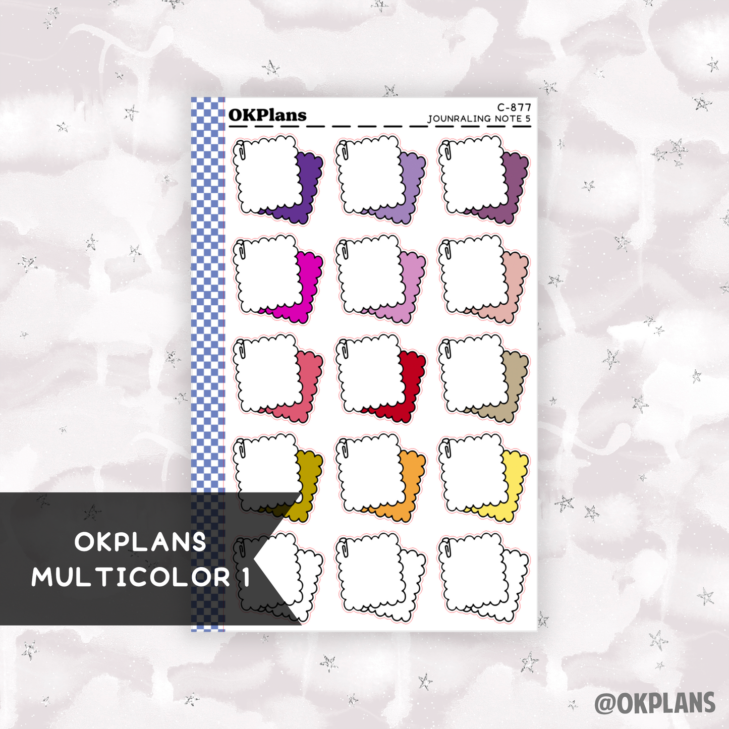 Journaling Note 5 // Printable // Multicolor Functional