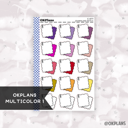 Journaling Note 5 // Printable // Multicolor Functional