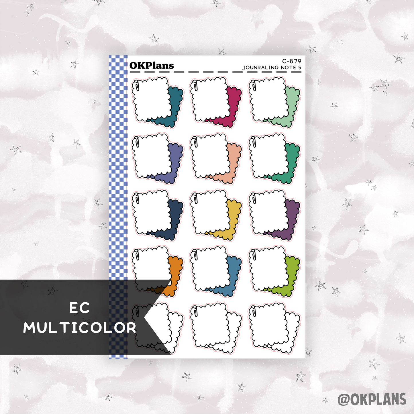 Journaling Note 5 // Printable // Multicolor Functional