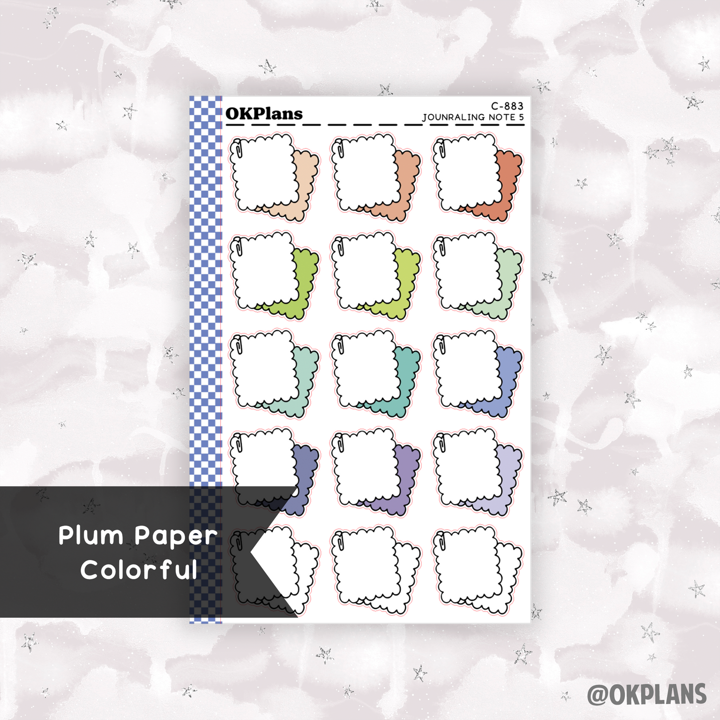 Journaling Note 5 // Printable // Multicolor Functional