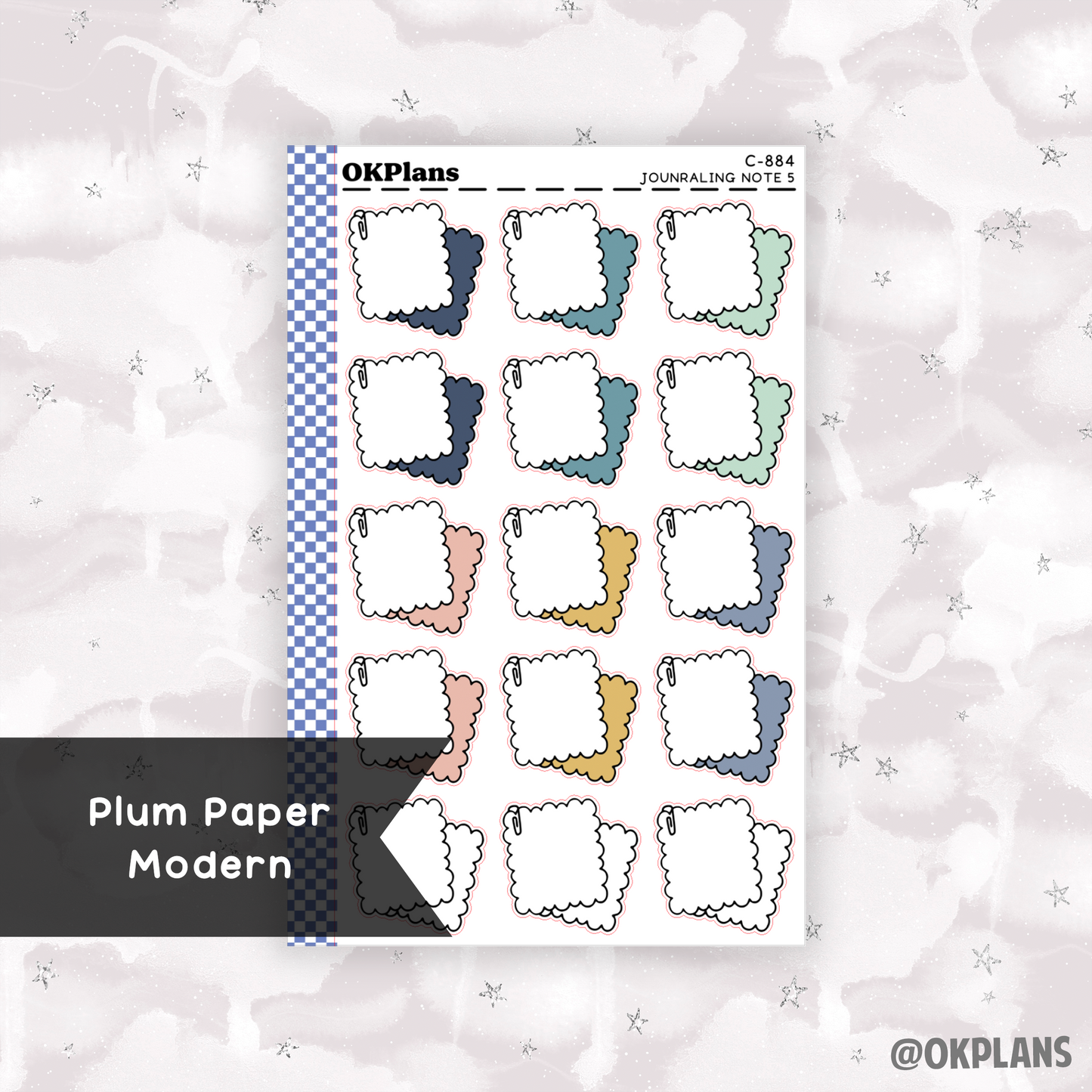 Journaling Note 5 // Printable // Multicolor Functional