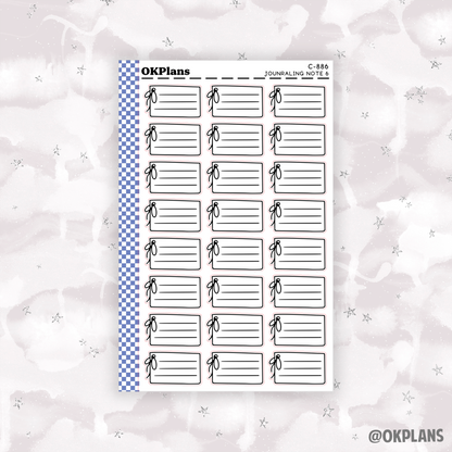 Journaling Note 6 // Multicolor Functional