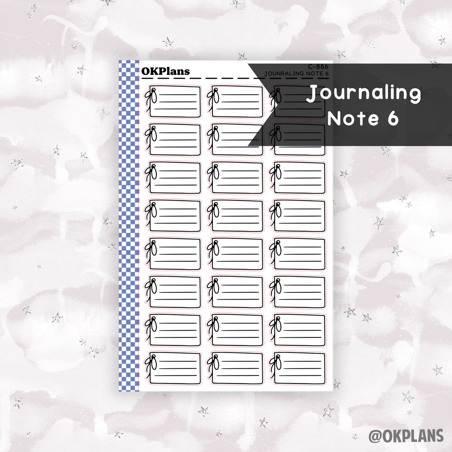 Journaling Note 6 // Printable // Multicolor Functional
