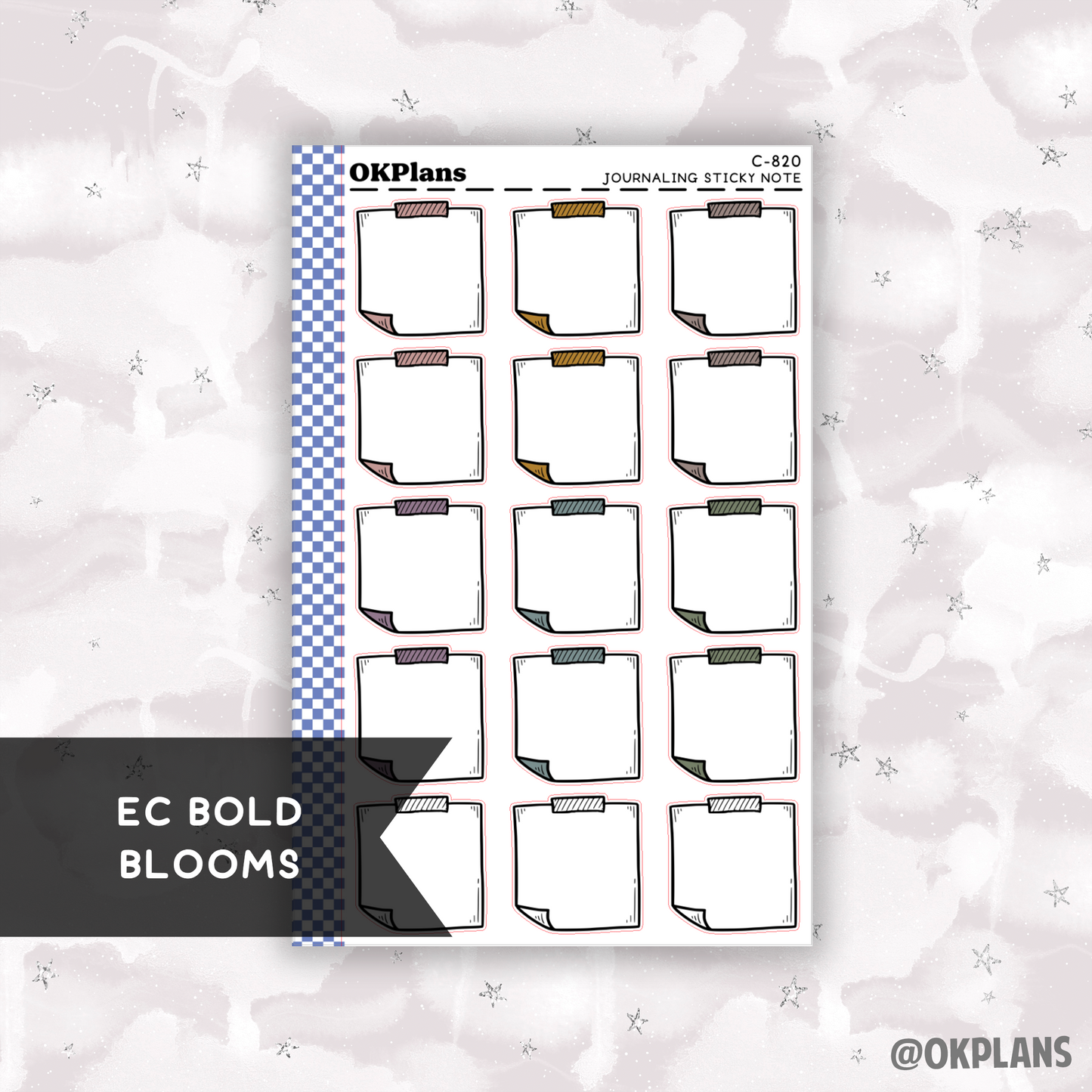 Journaling Sticky Note // Printable // Multicolor Functional