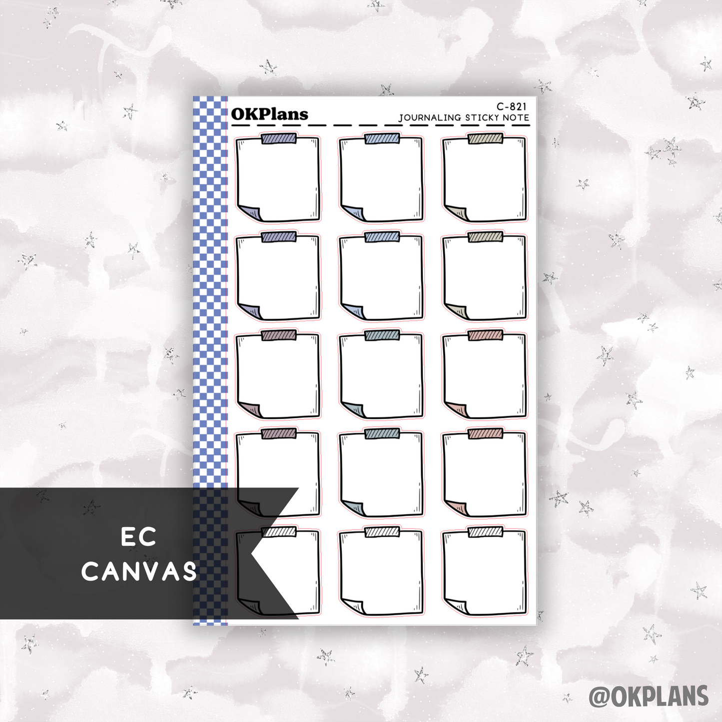 Journaling Sticky Note // Printable // Multicolor Functional