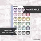 Large Scales // Multicolor // Printable // C-206 // Multicolor Functional