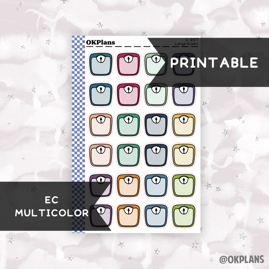 Large Scales // EC Multicolor // Printable // C-207 // Multicolor Functional