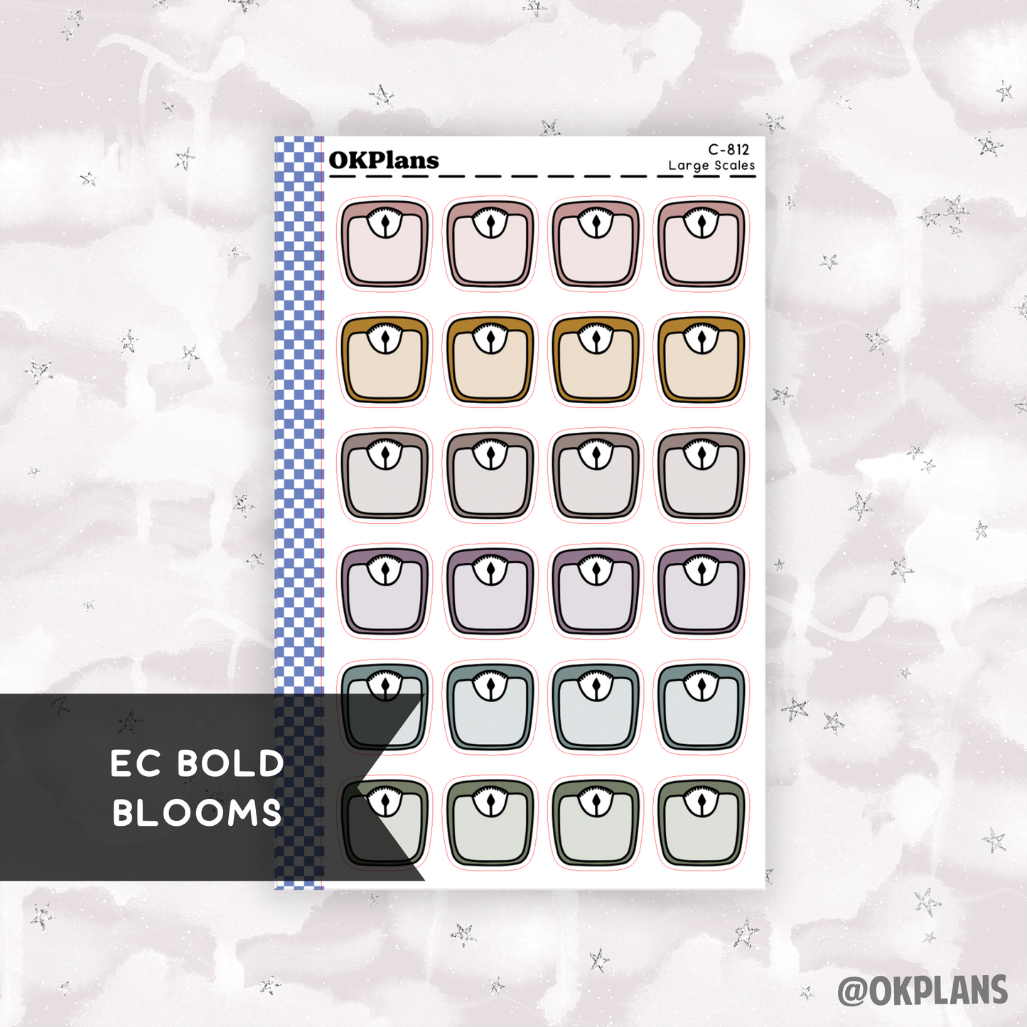 Large Scales // EC Bold Blooms // Printable // C-812 // Multicolor Functional