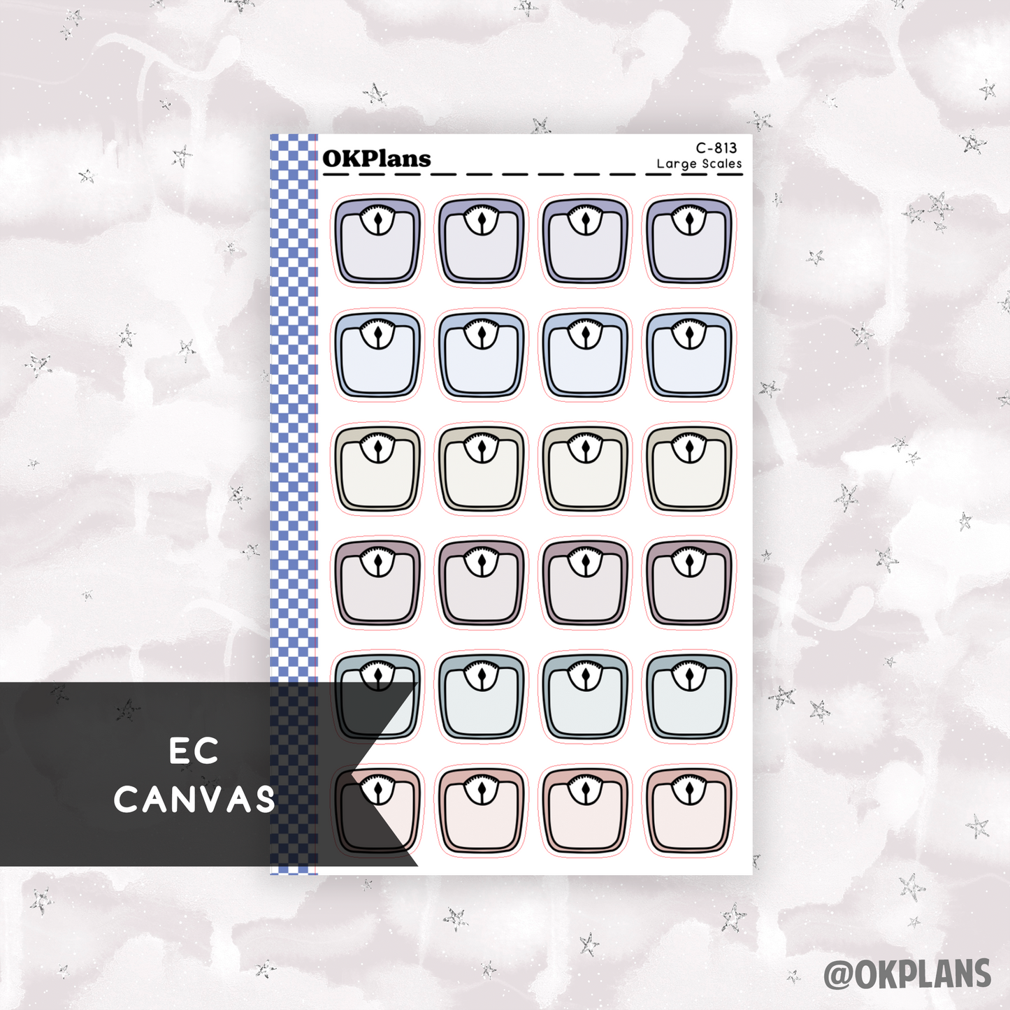 Large Scales // EC Canvas // Printable // C-813 // Multicolor Functional