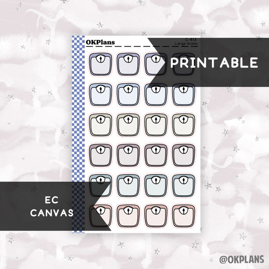 Large Scales // EC Canvas // Printable // C-813 // Multicolor Functional