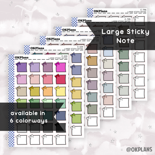 Large Sticky Note // Multicolor Functional