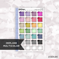Large Sticky Note // Multicolor // Printable // C-233 // Multicolor Functional