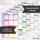 Measurement Tracker //  Multicolor Functional